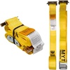 image:imageMytee Products 2x16 Logistic ETrack Cam Buckle Straps with Spring EFittings  2500 lbs Breaking Strength  Cam Buckle Cargo Load Straps for Enclosed Semi Trailers Box Trucks2 x 12