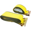 image:imageMytee Products 2x16 Logistic ETrack Cam Buckle Straps with Spring EFittings  2500 lbs Breaking Strength  Cam Buckle Cargo Load Straps for Enclosed Semi Trailers Box Trucks2 x 12