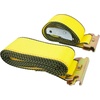 image:imageMytee Products 2x16 Logistic ETrack Cam Buckle Straps with Spring EFittings  2500 lbs Breaking Strength  Cam Buckle Cargo Load Straps for Enclosed Semi Trailers Box Trucks2 x 12