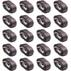 image:imageMytee Products 2x16 Logistic ETrack Cam Buckle Straps with Spring EFittings  2500 lbs Breaking Strength  Cam Buckle Cargo Load Straps for Enclosed Semi Trailers Box Trucks2 x 16