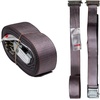 image:imageMytee Products 2x16 Logistic ETrack Cam Buckle Straps with Spring EFittings  2500 lbs Breaking Strength  Cam Buckle Cargo Load Straps for Enclosed Semi Trailers Box Trucks2 x 16
