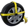 image:imageMytee Products 4 Pack 2x144 Car Tie Down Straps wRatchet Snap Hooks amp 33 Over The Wheel Tire Straps  3333 LBS WLL Heavy Duty Tire Straps for Car Trailer  High Visibility Green WebbingYellow