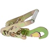 image:imageMytee Products 4 Pack 2x144 Car Tie Down Straps wRatchet Snap Hooks amp 33 Over The Wheel Tire Straps  3333 LBS WLL Heavy Duty Tire Straps for Car Trailer  High Visibility Green WebbingYellow