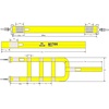 image:imageMytee Products 4 Pack Tow Dolly Wheel Net Basket Straps wSnap Hooks Auto Tie Down No Ratchet1  Pack