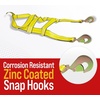 image:imageMytee Products 4 Pack Tow Dolly Wheel Net Basket Straps wSnap Hooks Auto Tie Down No Ratchet2  Pack