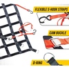 image:imageMytee Products 6 x 8 Heavy Duty Cargo Net for Pickup Truck Bed with D Rings Tie Down Fittings  Durable Truck Bed Cargo Net with 6 Cam Buckle Tie Down Straps for AdjusmentMedium 6 x 8