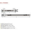 image:imageMytee Products 8 Pack 2 x 12 E Track Ratchet Straps with J Hook amp Spring EFittings 3000 lbs  Grey Heavy Duty Etrack Ratchet Tie Down Strap for Enclosed Trailers Trucks amp Vans8  Pack