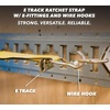 image:imageMytee Products 8 Pack 2 x 12 E Track Ratchet Straps with J Hook amp Spring EFittings 3000 lbs  Grey Heavy Duty Etrack Ratchet Tie Down Strap for Enclosed Trailers Trucks amp Vans1  Pack