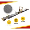 image:imageMytee Products 8 Pack 2 x 12 E Track Ratchet Straps with J Hook amp Spring EFittings 3000 lbs  Grey Heavy Duty Etrack Ratchet Tie Down Strap for Enclosed Trailers Trucks amp Vans1  Pack