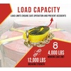 image:imageMytee Products 8 Pack 2 x 8 Recovery Winch Strap with RTJ Cluster Hook  HeavyDuty 3333 lbs WLL Towing Tie Down Strap for Tow Trucks Wreckers amp Flatbed Cargo Securement8  Pack