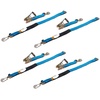 image:imageMytee Products 8 Pack 24 HD Axle Straps Car Hauler Tow Truck Wrecker Wheel Tie Down StrapBlue