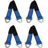 image:imageMytee Products 8 Pack 24 HD Axle Straps Car Hauler Tow Truck Wrecker Wheel Tie Down StrapBlue