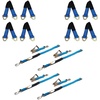 image:imageMytee Products 8 Pack 24 HD Axle Straps Car Hauler Tow Truck Wrecker Wheel Tie Down StrapBlue