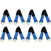 image:imageMytee Products 8 Pack 24 HD Axle Straps Car Hauler Tow Truck Wrecker Wheel Tie Down StrapBlue