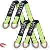 image:imageMytee Products 8 Pack 24 HD Axle Straps Car Hauler Tow Truck Wrecker Wheel Tie Down StrapGreen Magentic