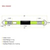 image:imageMytee Products 8 Pack 24 HD Axle Straps Car Hauler Tow Truck Wrecker Wheel Tie Down StrapGreen Magentic