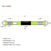 image:imageMytee Products 8 Pack 24 HD Axle Straps Car Hauler Tow Truck Wrecker Wheel Tie Down StrapGreen Magentic