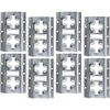 image:imageMytee Products 8 X Track Tie Down Rail ETrack Rail with Horizontal amp Vertical Slots Galvanized Finish  12 Gauge Steel Allows use of ETrack Straps in Horizontal or Vertical Alignment  8 PackGalvanized