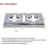 image:imageMytee Products 8 X Track Tie Down Rail ETrack Rail with Horizontal amp Vertical Slots Galvanized Finish  12 Gauge Steel Allows use of ETrack Straps in Horizontal or Vertical Alignment  8 PackGalvanized