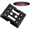 image:imageMytee Products ETrack Tie Down Mini Trailer Plates 6 x 5 2 Etrack amp 2 F Track Slots Heavy Duty Black Steel Bolton Etracks Cargo TieDowns for Trucks Vans Trailers Boats 4 Pack20  Pack