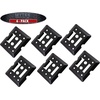 image:imageMytee Products ETrack Tie Down Mini Trailer Plates 6 x 5 2 Etrack amp 2 F Track Slots Heavy Duty Black Steel Bolton Etracks Cargo TieDowns for Trucks Vans Trailers Boats 4 Pack6  Pack