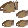 image:imageMytee Products ETrack Wood Beam End Socket Shelf Brackets wE Track Fittings for 2x4 amp 2x6 in Truck Trailer Van RV TieDown Systems  ETrack Accessories Cargo Storage Lumber Bracket4  Pack