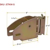 image:imageMytee Products ETrack Wood Beam End Socket Shelf Brackets wE Track Fittings for 2x4 amp 2x6 in Truck Trailer Van RV TieDown Systems  ETrack Accessories Cargo Storage Lumber Bracket1  Pack