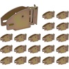 image:imageMytee Products ETrack Wood Beam End Socket Shelf Brackets wE Track Fittings for 2x4 amp 2x6 in Truck Trailer Van RV TieDown Systems  ETrack Accessories Cargo Storage Lumber Bracket20  Pack
