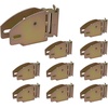image:imageMytee Products ETrack Wood Beam End Socket Shelf Brackets wE Track Fittings for 2x4 amp 2x6 in Truck Trailer Van RV TieDown Systems  ETrack Accessories Cargo Storage Lumber Bracket10  Pack