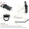 image:imageMytee Products Heavy Duty Adjustable Trailer Stake Pocket D Ring Zinc Coated w 12 Hitch Pin Load limit 5400 lbsamp 4 Adjustable Hole Stake Pocket DRing Tie Down Utility for Flatbed Trucks amp TrailerBlack