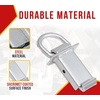 image:imageMytee Products Heavy Duty Adjustable Trailer Stake Pocket D Ring Zinc Coated w 12 Hitch Pin Load limit 5400 lbsamp 4 Adjustable Hole Stake Pocket DRing Tie Down Utility for Flatbed Trucks amp TrailerSilver w Outward Protruding