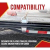 image:imageMytee Products Heavy Duty Adjustable Trailer Stake Pocket D Ring Zinc Coated w 12 Hitch Pin Load limit 5400 lbsamp 4 Adjustable Hole Stake Pocket DRing Tie Down Utility for Flatbed Trucks amp TrailerSilver w Outward Protruding