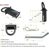 image:imageMytee Products Heavy Duty Adjustable Trailer Stake Pocket D Ring Zinc Coated w 12 Hitch Pin Load limit 5400 lbsamp 4 Adjustable Hole Stake Pocket DRing Tie Down Utility for Flatbed Trucks amp TrailerBlack