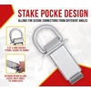 image:imageMytee Products Heavy Duty Adjustable Trailer Stake Pocket D Ring Zinc Coated w 12 Hitch Pin Load limit 5400 lbsamp 4 Adjustable Hole Stake Pocket DRing Tie Down Utility for Flatbed Trucks amp TrailerSilver w Outward Protruding