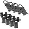 image:imageMytee Products Heavy Duty Adjustable Trailer Stake Pocket D Ring Zinc Coated w 12 Hitch Pin Load limit 5400 lbsamp 4 Adjustable Hole Stake Pocket DRing Tie Down Utility for Flatbed Trucks amp TrailerBlack