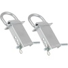 image:imageMytee Products Heavy Duty Adjustable Trailer Stake Pocket D Ring Zinc Coated w 12 Hitch Pin Load limit 5400 lbsamp 4 Adjustable Hole Stake Pocket DRing Tie Down Utility for Flatbed Trucks amp TrailerSilver