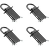 image:imageMytee Products Heavy Duty Adjustable Trailer Stake Pocket D Ring Zinc Coated w 12 Hitch Pin Load limit 5400 lbsamp 4 Adjustable Hole Stake Pocket DRing Tie Down Utility for Flatbed Trucks amp TrailerBlack