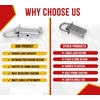 image:imageMytee Products Heavy Duty Adjustable Trailer Stake Pocket D Ring Zinc Coated w 12 Hitch Pin Load limit 5400 lbsamp 4 Adjustable Hole Stake Pocket DRing Tie Down Utility for Flatbed Trucks amp TrailerSilver w Outward Protruding