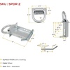 image:imageMytee Products Heavy Duty Adjustable Trailer Stake Pocket D Ring Zinc Coated w 12 Hitch Pin Load limit 5400 lbsamp 4 Adjustable Hole Stake Pocket DRing Tie Down Utility for Flatbed Trucks amp TrailerSilver