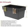 image:imageMytee Products Heavy Duty Metal ETrack Storage Bin for ETrack Systems  Powder Coated  Large ETrack Basket Shelf for Trucks Enclosed Trailer Garage Vehicles  ETrack AccessoriesBlack
