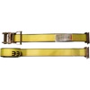 image:imageMytee Products 2 Pack 2 x 12 E Track Ratchet Straps with Spring EFittings 4000 lbs  Yellow Heavy Duty Etrack Ratchet Tie Down Strap for Enclosed Trailers Trucks amp Vans20  Pack