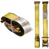 image:imageMytee Products 2 Pack 2 x 12 E Track Ratchet Straps with Spring EFittings 4000 lbs  Yellow Heavy Duty Etrack Ratchet Tie Down Strap for Enclosed Trailers Trucks amp Vans2  Pack