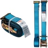 image:imageMytee Products 2 Pack 2 x 20 E Track Straps wSpring EFittings  Blue Ratchet Etrack Straps wHeavy Duty 4000 lbs Breaking Strength for Enclosed Trailers Trucks amp Vans