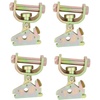 image:imageMytee Products 2 Pack E Track Roller Idler Swivel Fitting  3300 LBS Capacity  Heavy Duty E Track Tiedown Rail Accessories for Enclosed Trailers Flatbeds Pickup Truck Van Car4  Pack