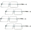 image:imageMytee Products BoltOn Hoop Sets for Cargo Load Lock Bar 1 Round Dia  Hoop Sets for Enclosed Trailers Cargo Vans Reefers4  Pack