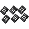 image:imageMytee Products ETrack Tie Down Mini Trailer Plates 6 x 5 2 Etrack amp 2 F Track Slots Heavy Duty Black Steel Bolton Etracks Cargo TieDowns for Trucks Vans Trailers Boats 4 Pack6  Pack
