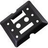image:imageMytee Products ETrack Tie Down Mini Trailer Plates 6 x 5 2 Etrack amp 2 F Track Slots Heavy Duty Black Steel Bolton Etracks Cargo TieDowns for Trucks Vans Trailers Boats 4 Pack1  Pack