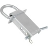 image:imageMytee Products Heavy Duty Adjustable Trailer Stake Pocket D Ring Zinc Coated w 12 Hitch Pin Load limit 5400 lbsamp 4 Adjustable Hole Stake Pocket DRing Tie Down Utility for Flatbed Trucks amp TrailerSilver
