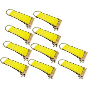 image:imageMytee Products 10 Pack ETrack Rope TieOffs 6 Yellow Cargo TieDowns WLL 1000Lbs wEtrack Spring Fittings for Tiedown in Pickups Trailers Trucks10  Pack