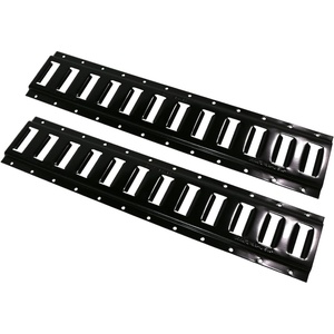 image:imageMytee Products 2 Pack 2 Horizontal ETrack TieDown Rail  Made in USA  HotDipped Galvanized Steel BoltOn Tie Down Rail for Cargo on Pickups Trucks Trailers VansBlack